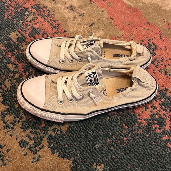 Converse Beige slip on sneakers - Picture 1 of 6